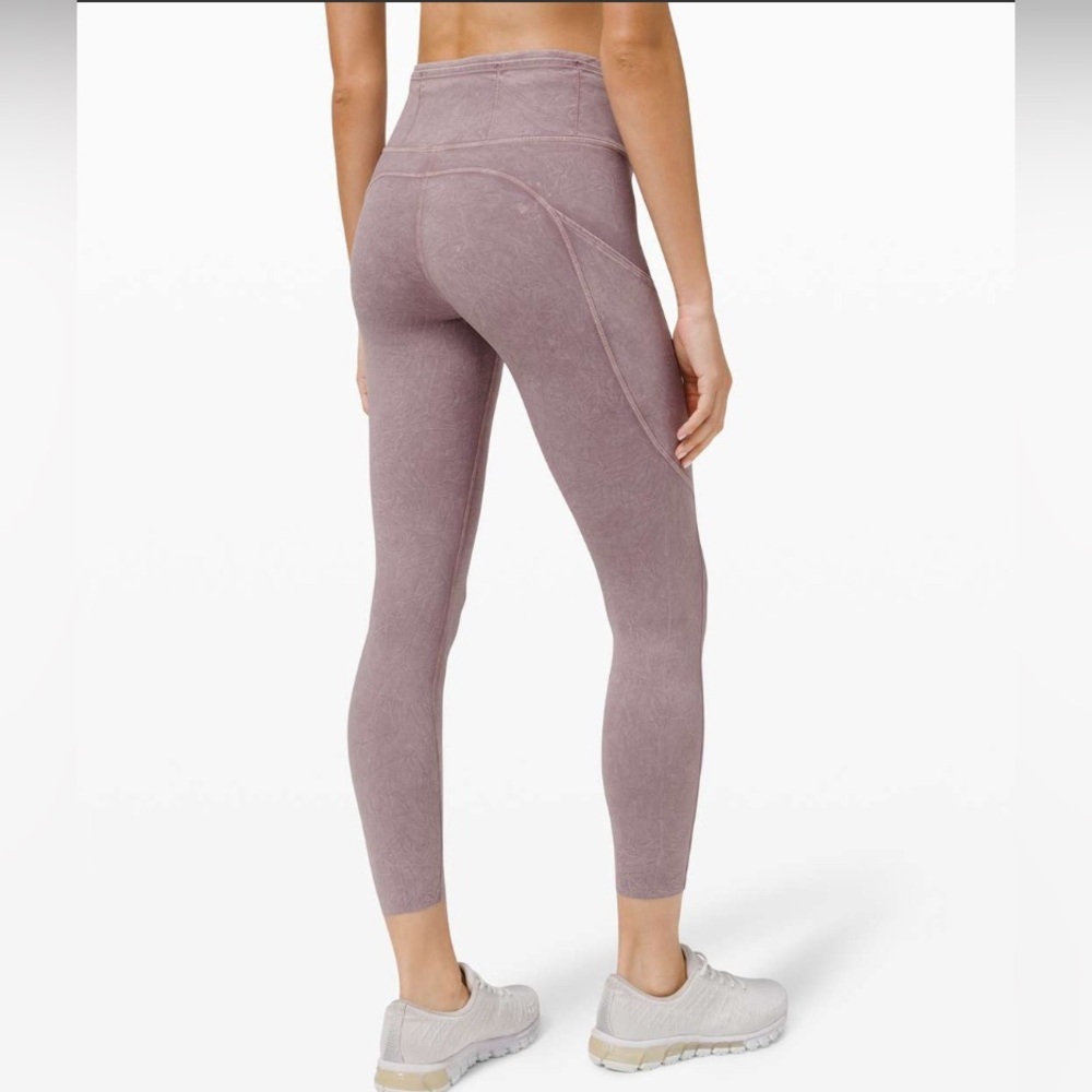 Size 6 Lululemon Fast and Free Tight II 25" Ice Dye *Non-Reflective